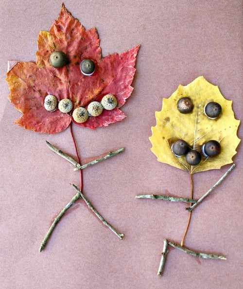 12 idées de bricolages d'automne avec des feuilles mortes