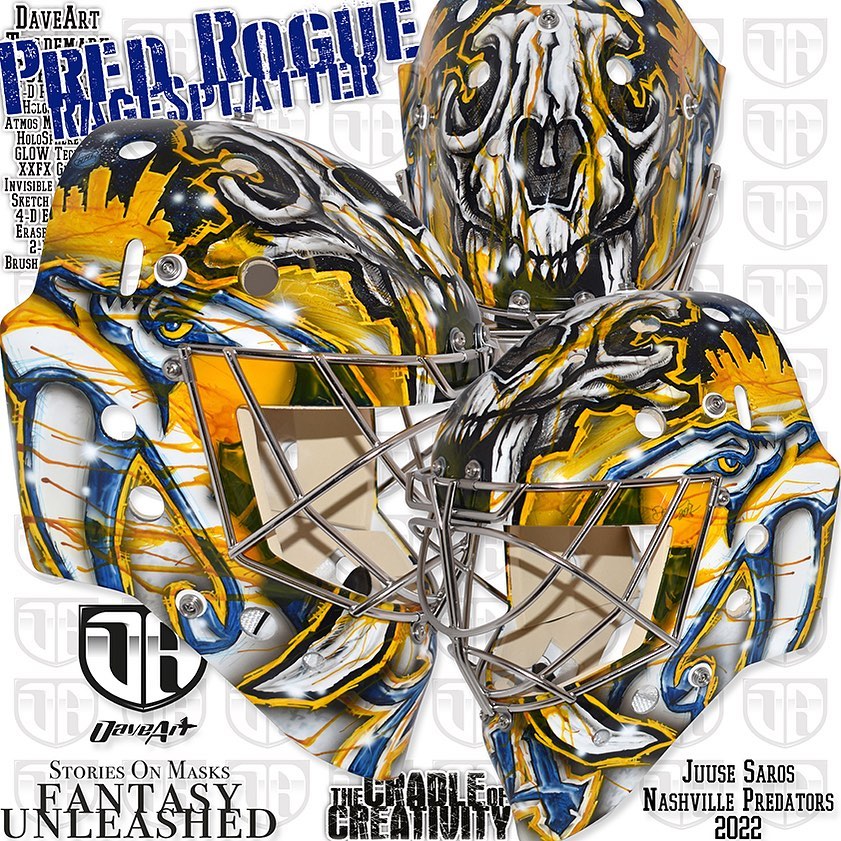 Juuse Saros' new paint job may be the worst in the NHL 