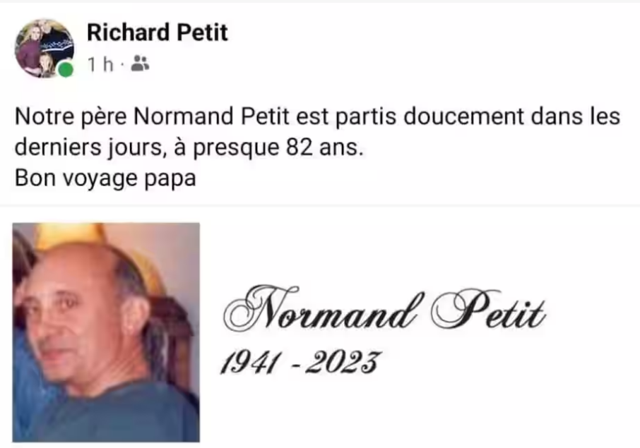 Triste nouvelle concernant Richard et Martin Petit