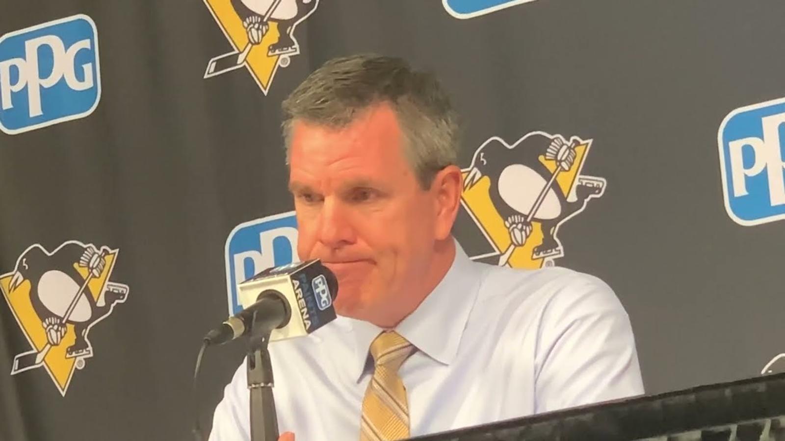Mike Sullivan annonce la pire des nouvelles avant le match des Penguins