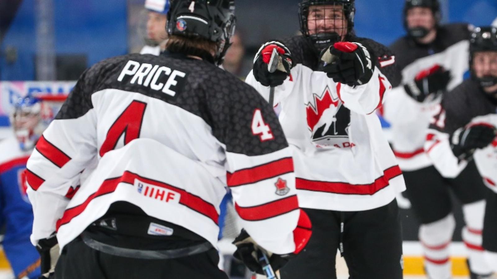 Le Canada remporte la médaille de bronze au Mondial des moins de 18 ans