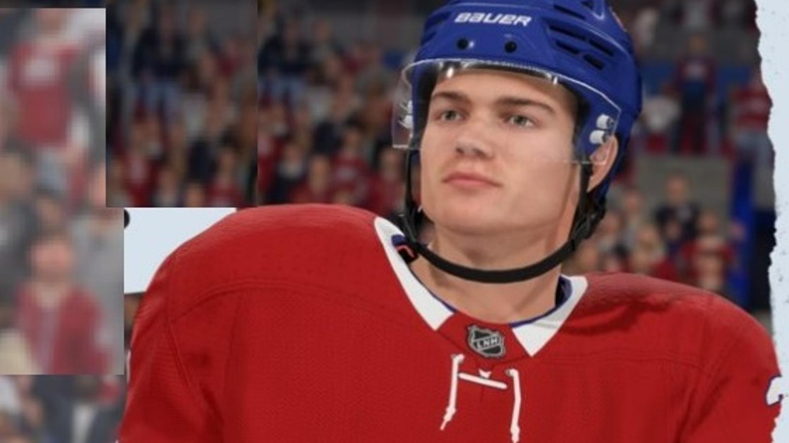 EA Sports dévoile la cote de Cole Caufield dans NHL23