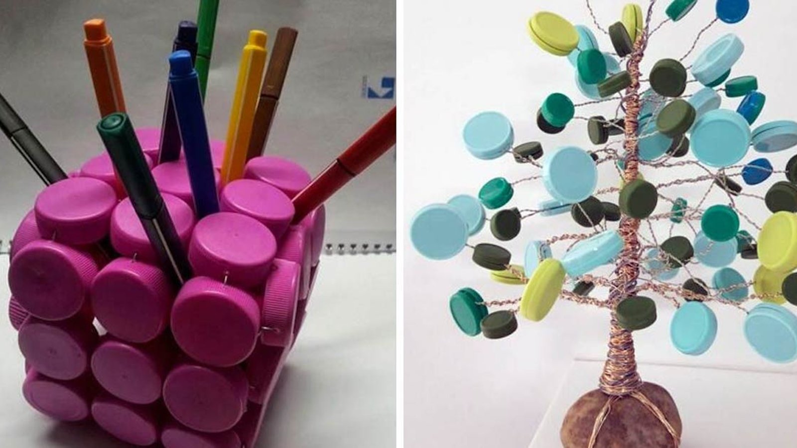 7 super belles idées pour récupérer des bouchons de plastique
