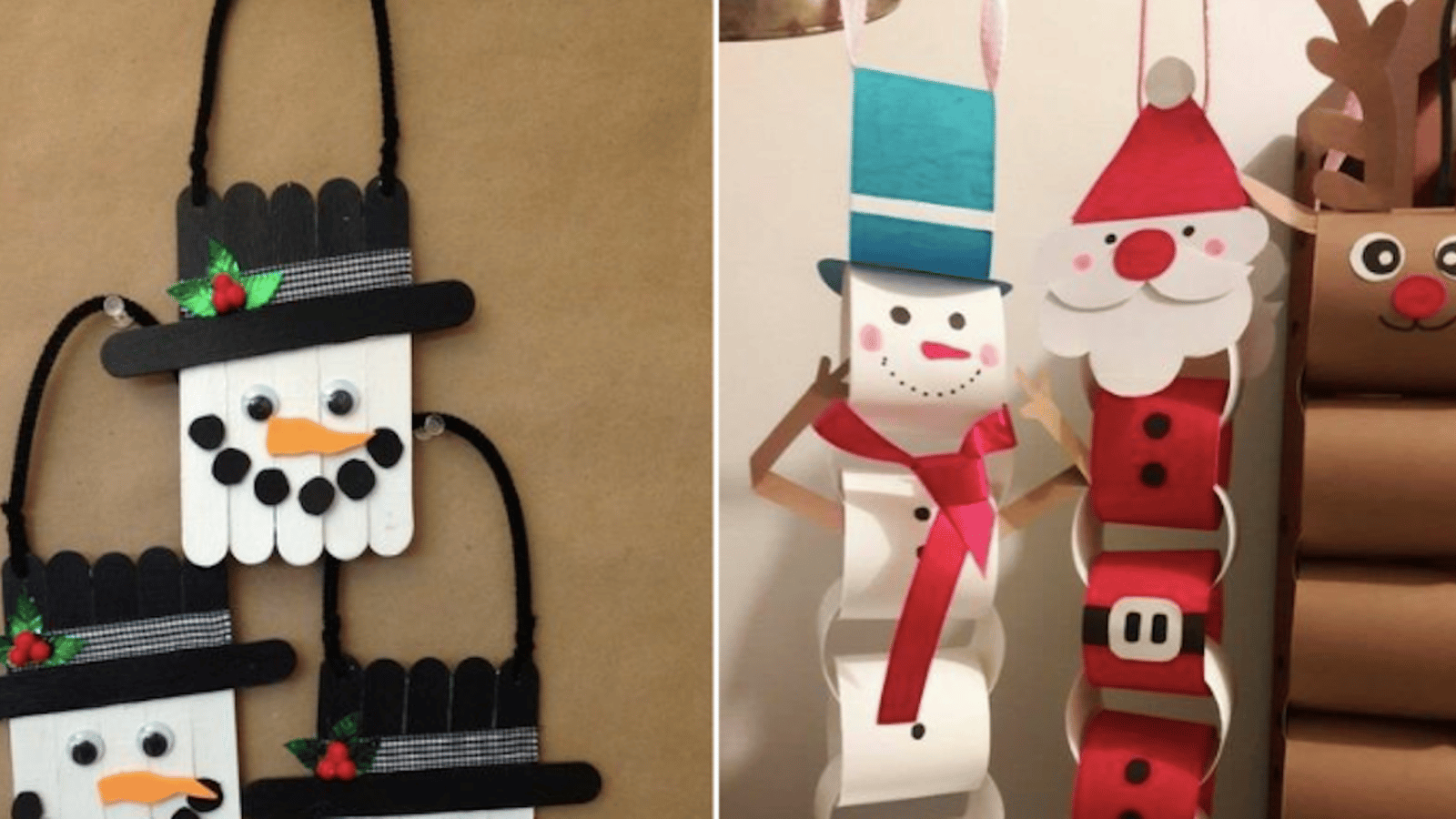 14 idées de bricolages de Noël à proposer aux enfants