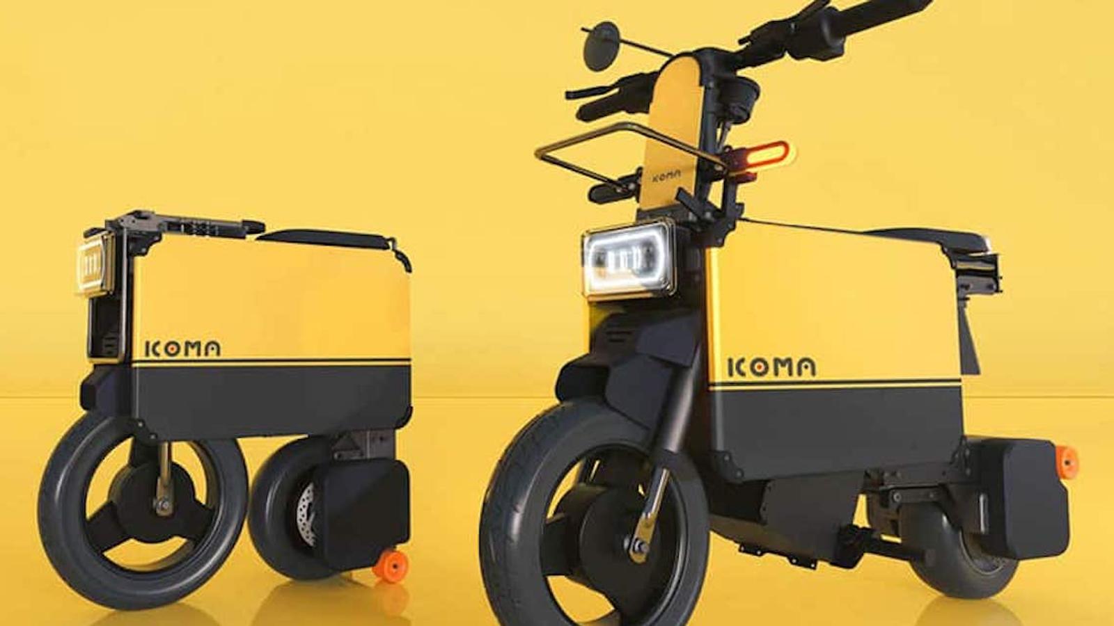 Un mini scooter « Transformer » qui peut être glissé sous un bureau