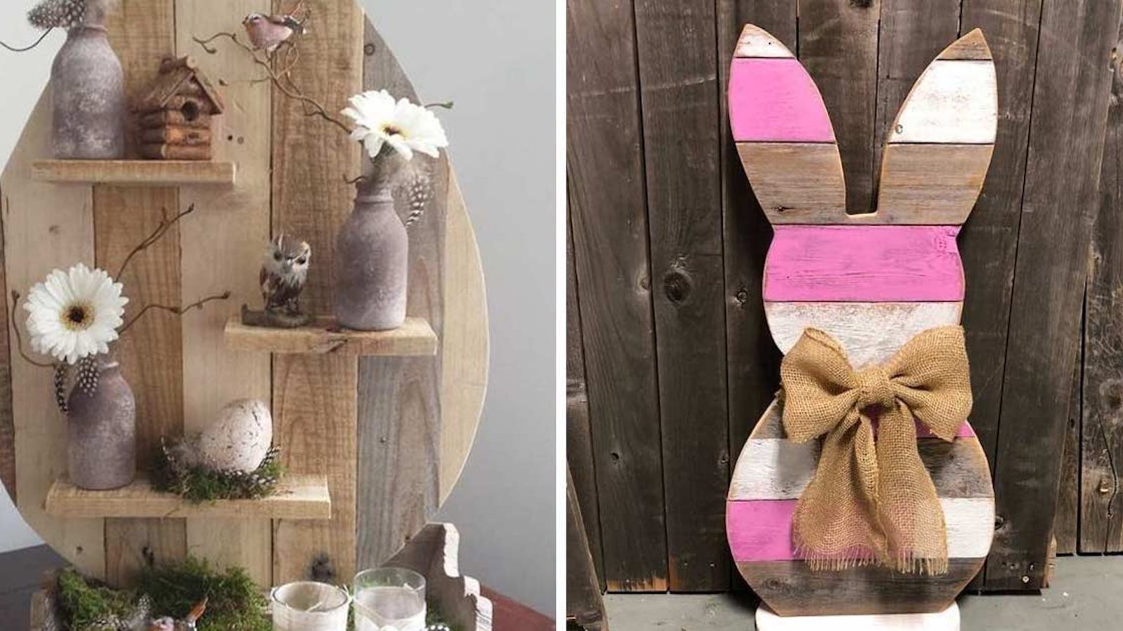 8 décorations en bois de palette pour Pâques