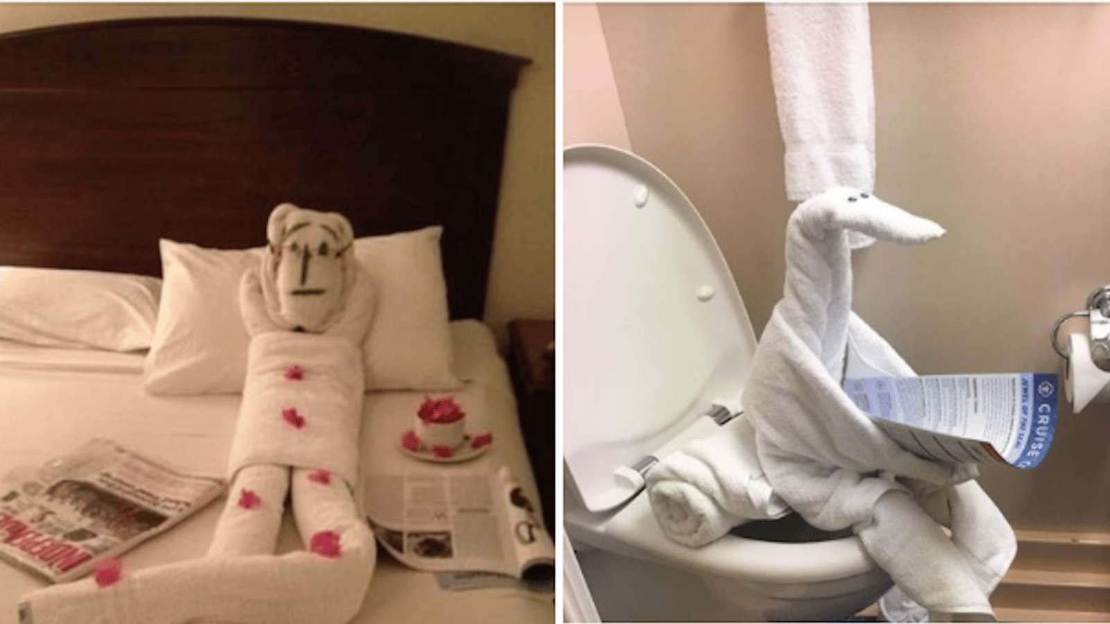 15 pliages de serviettes originaux dans des chambres d'hôtels 