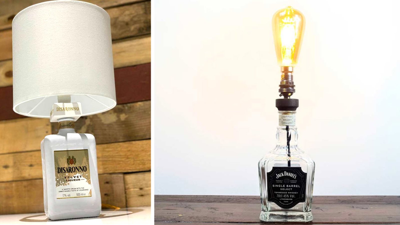 8 inspirations pour une lampe de chevet unique faite avec une vieille bouteille