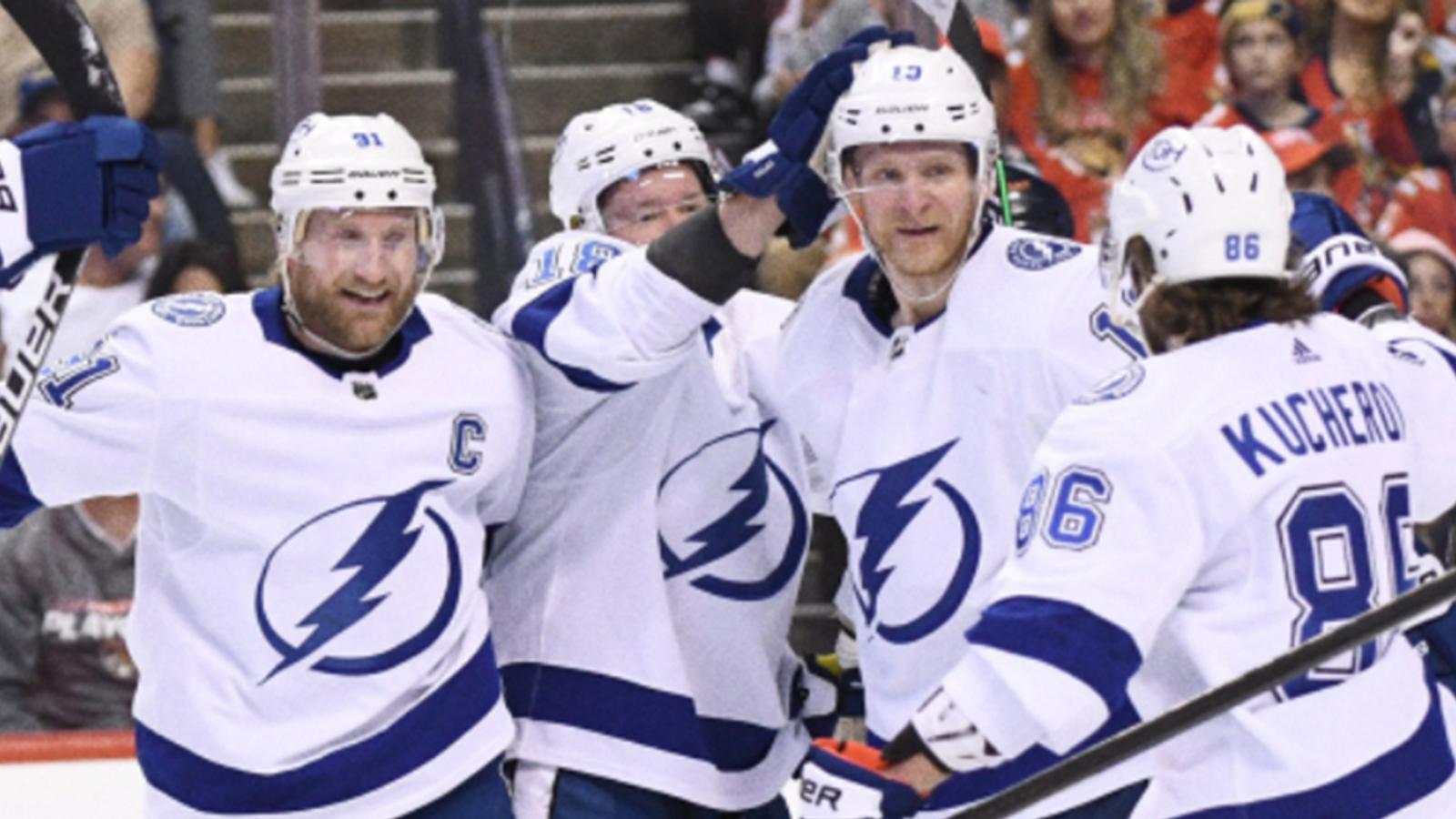 Lightning score with 4 seconds left in regulation to win Game 2