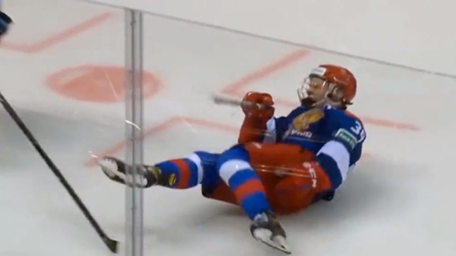 Potential #1 pick Matvei Michkov out long-term after huge hit from former NHLer Alexei Emelin
