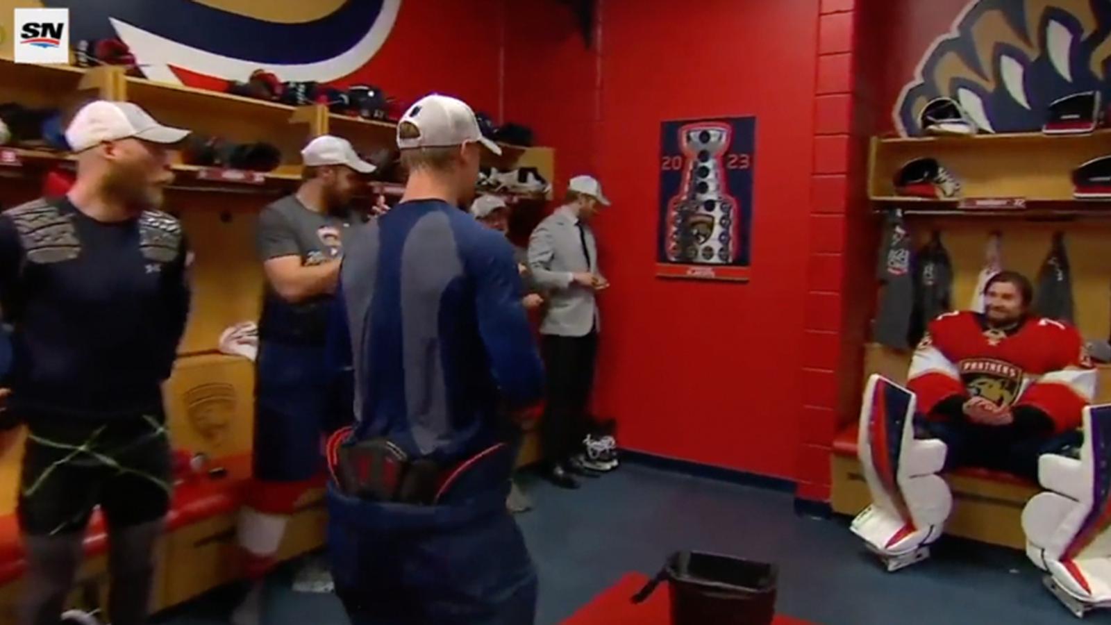 An emotional Bobrovsky sobs after Panthers clinch Stanley Cup Final berth