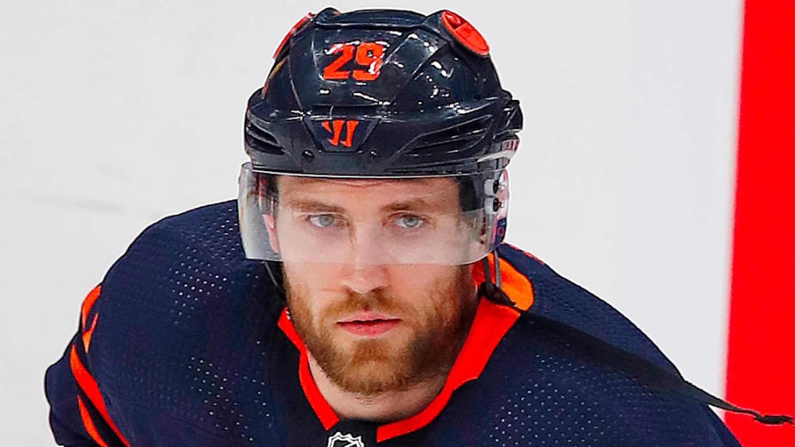 Report: NHL Player Safety is aware that Flames are targeting Draisaitl's ankle 