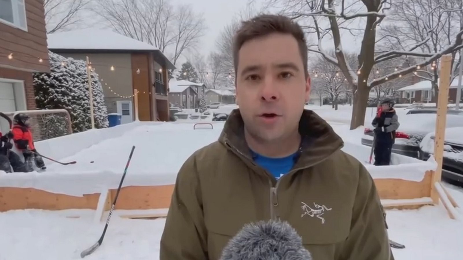 Hockey dad forced to tear down his outdoor rink.