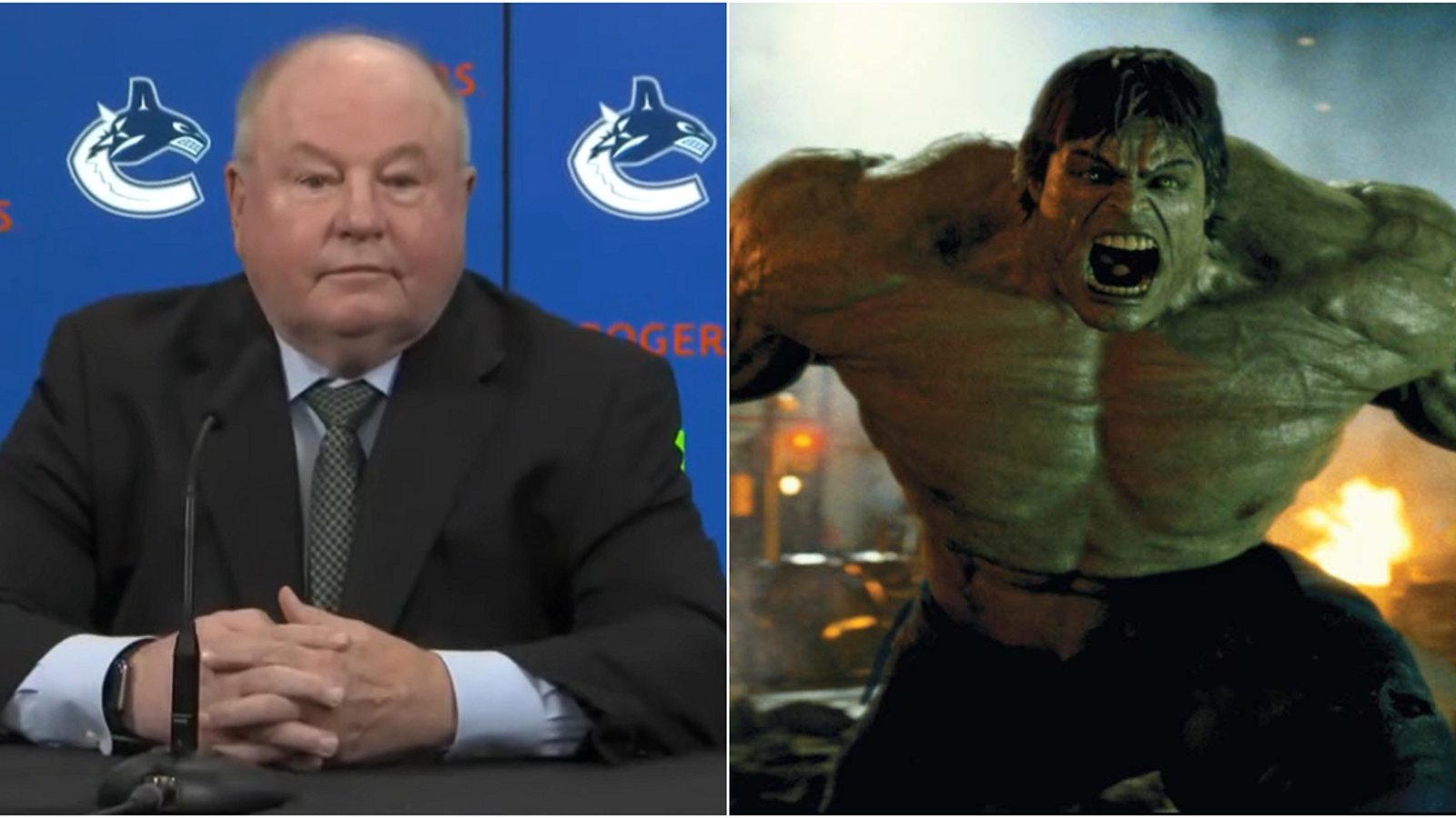 Bruce Boudreau compares NHL superstar to the Incredible Hulk.