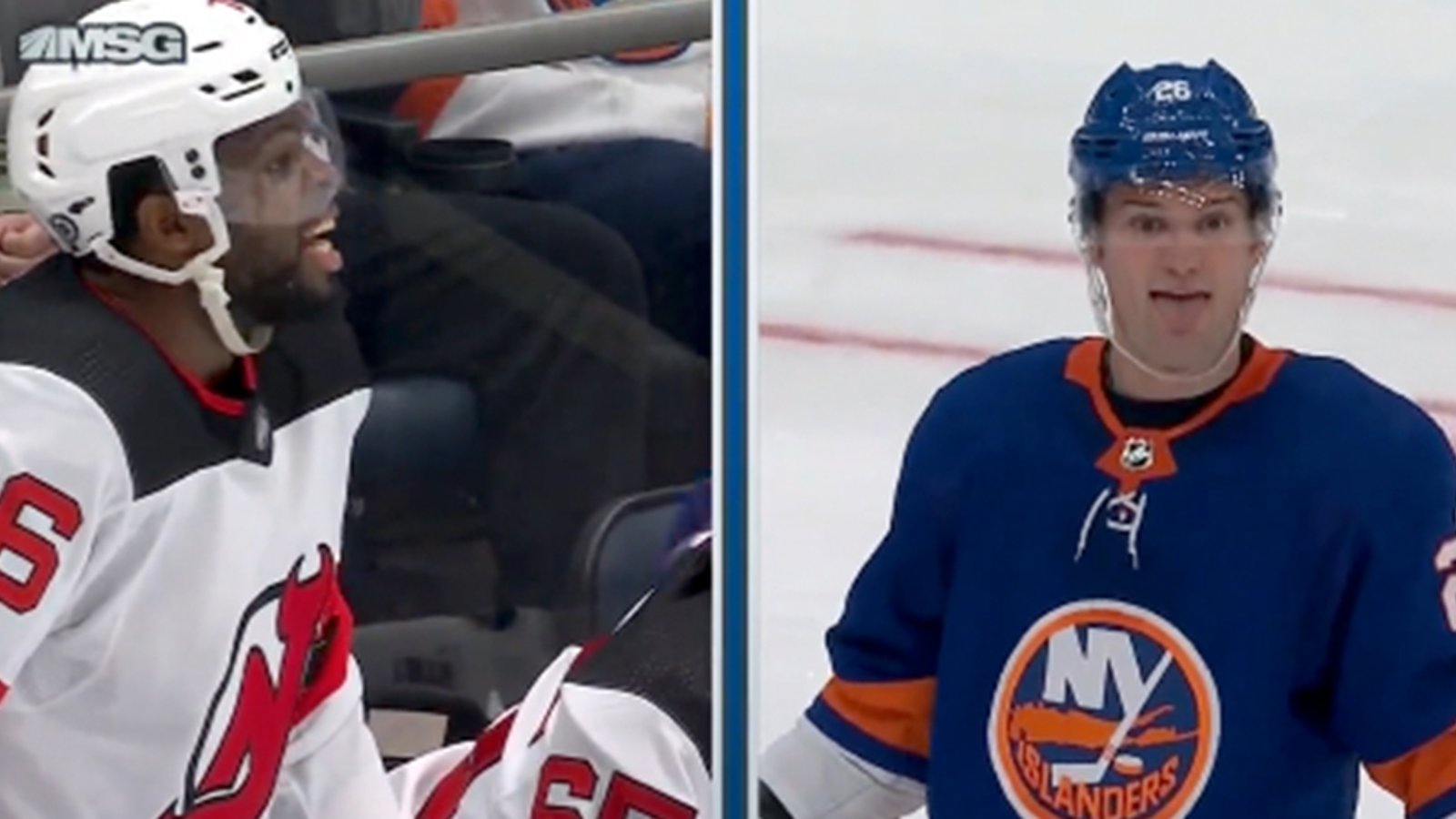 Wahlstrom levels Vesey then laughs in Subban's face when P.K. tries to threaten him