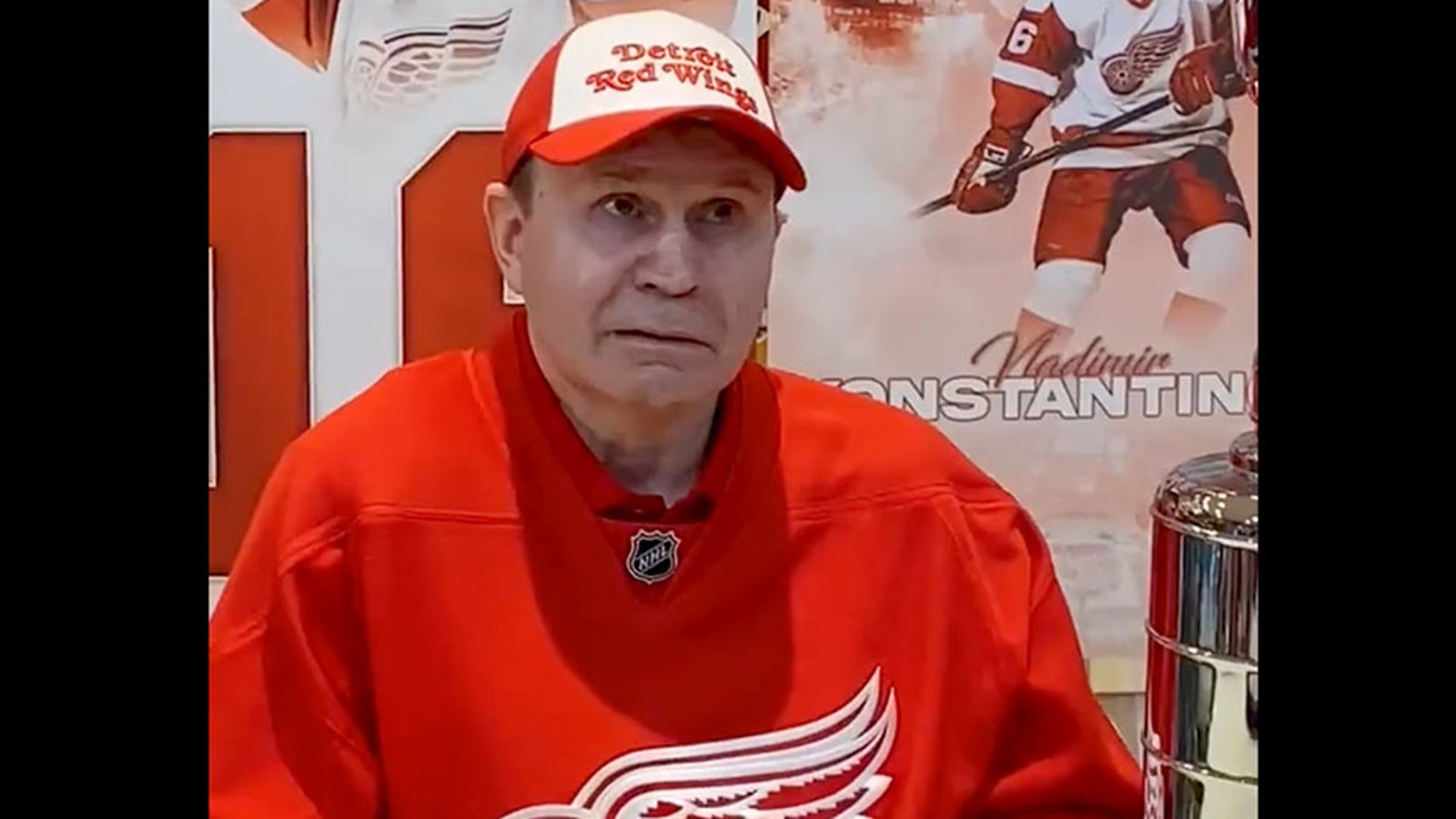 Vladimir Konstantinov names his candidate for best Red Wings player 