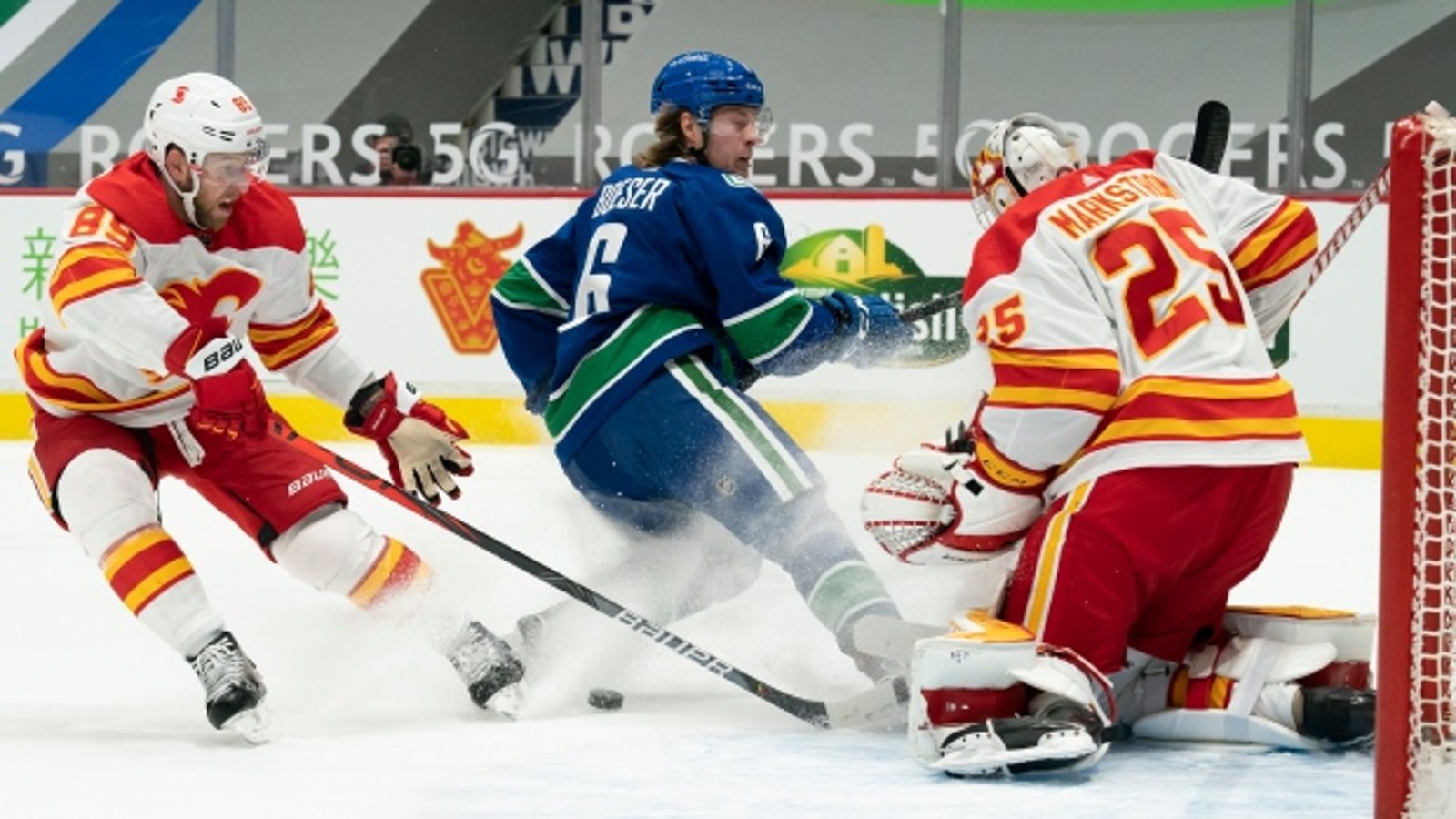 Trade brewing between rivals Flames and Canucks?!