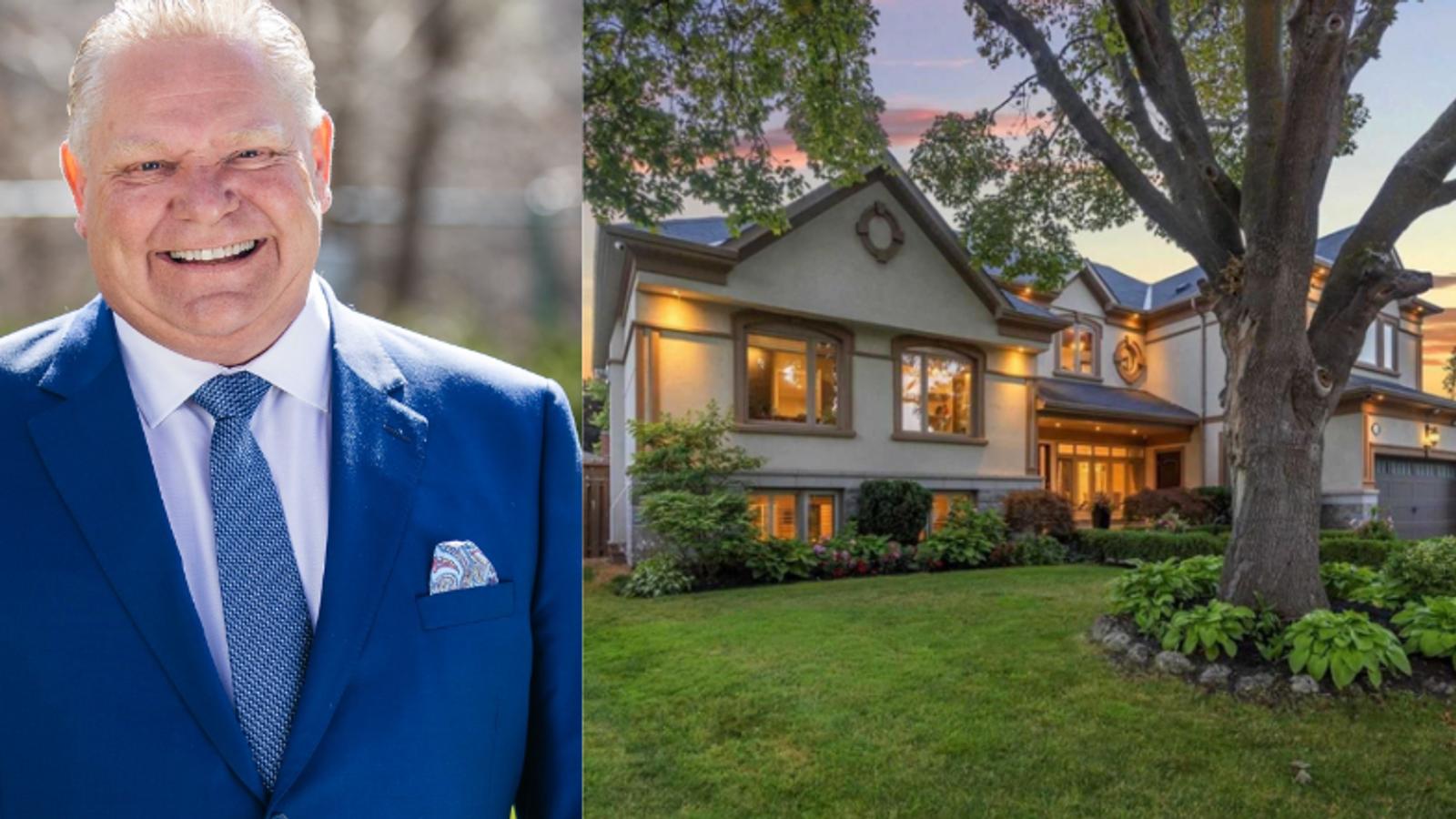 Doug Ford vend sa maison et vient de faire chuter le prix de centaines de milliers de dollars