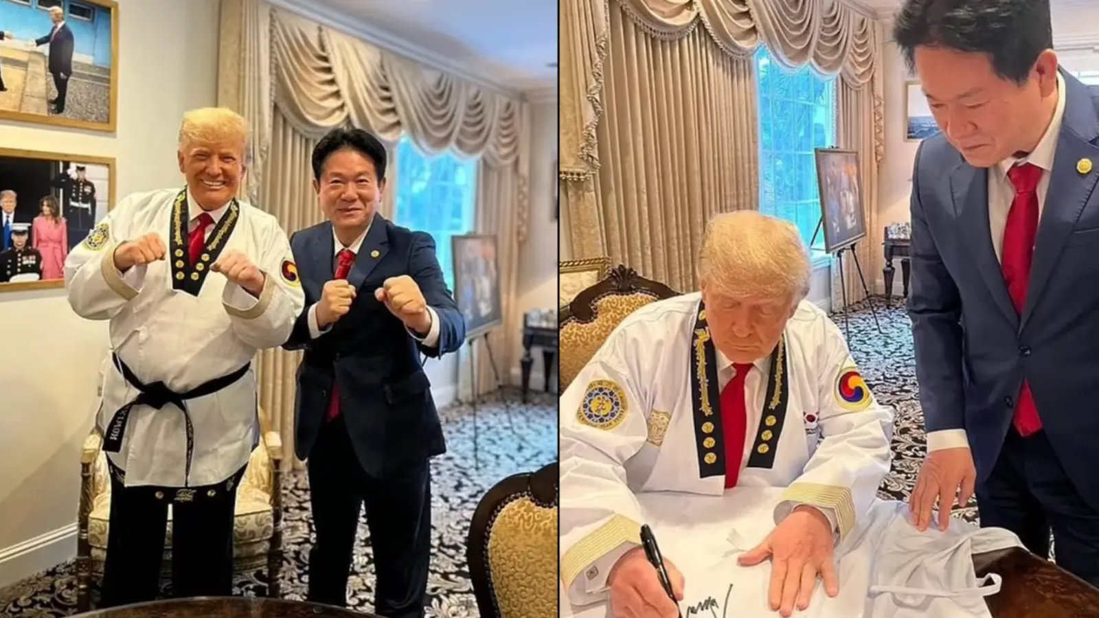 Donald Trump est maintenant ceinture noire en taekwondo.