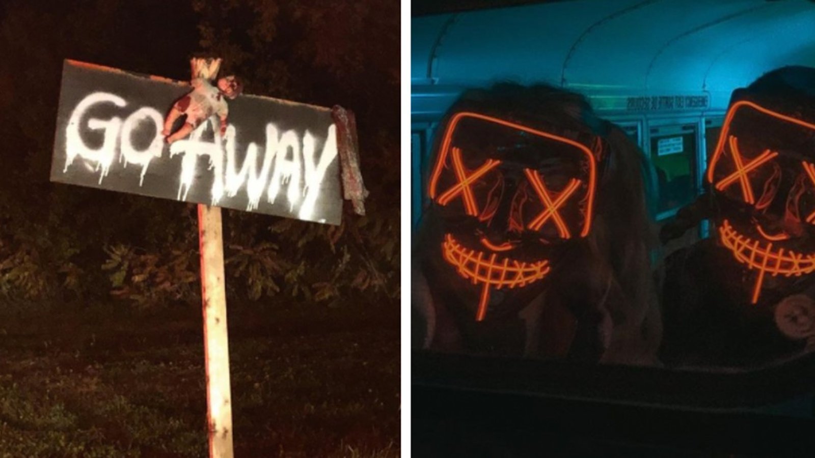 Un camping hanté propose un parcours en voiture complètement terrifiant pour l'Halloween