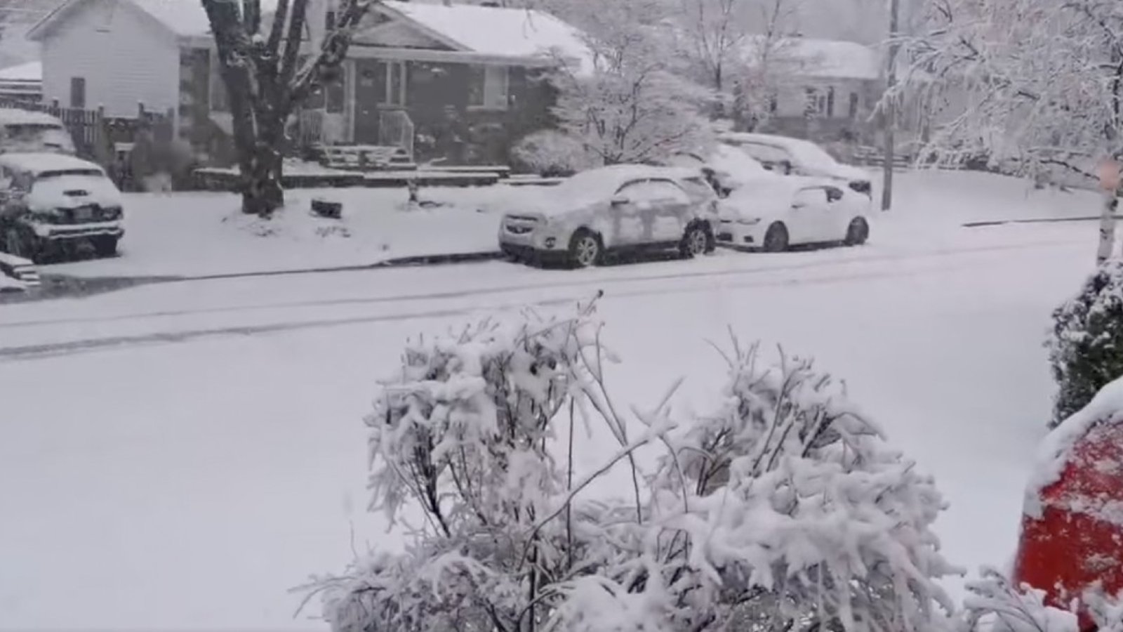 Un orage de neige entendu ce matin au Québec