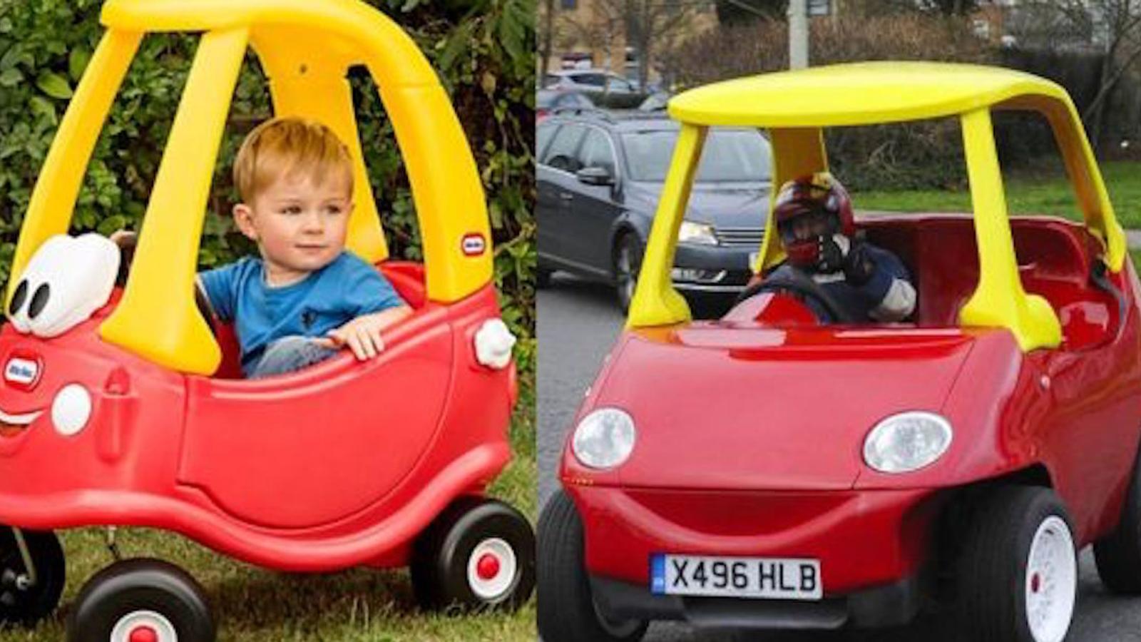 La fameuse petite voiture Little Tike existe en version adulte et elle nous fait craquer!