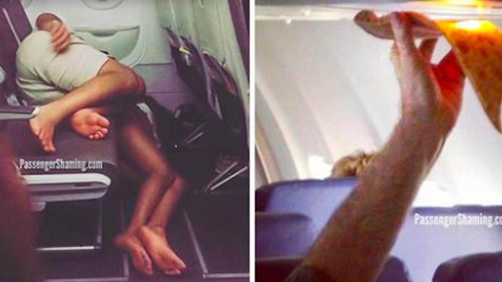 28 photos qui démontrent qu’il y a plus de passagers sans-gêne dans les avions qu’on le pense!