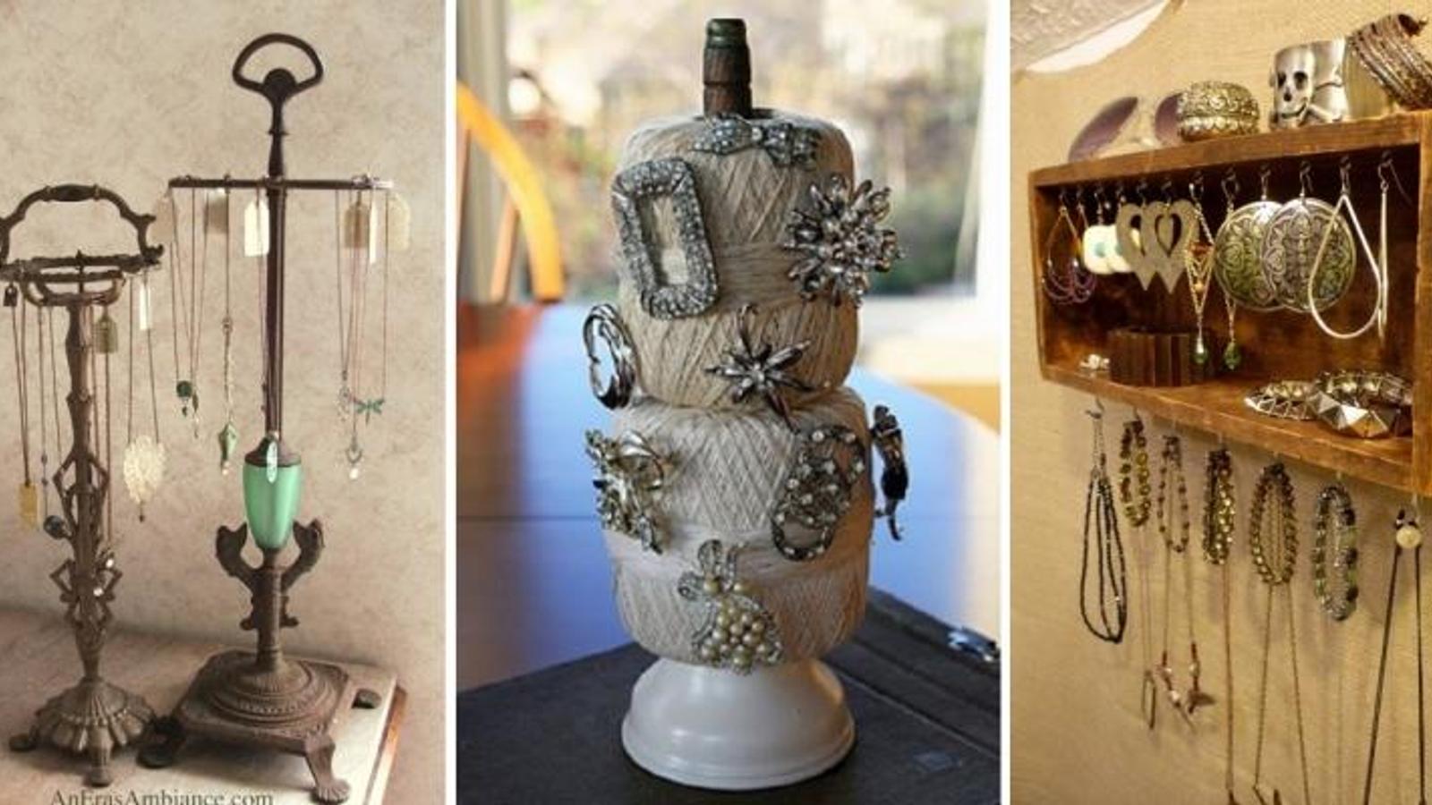 16 Belles idées de récupération d'objet, pour ranger les bijoux! 