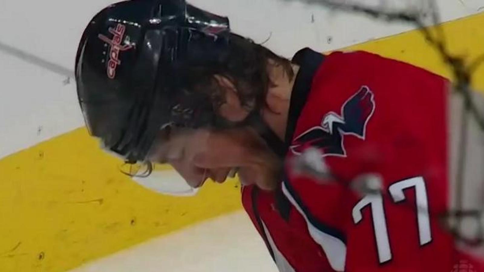 T.J. Oshie makes a mockery of himself with a brutal dive.
