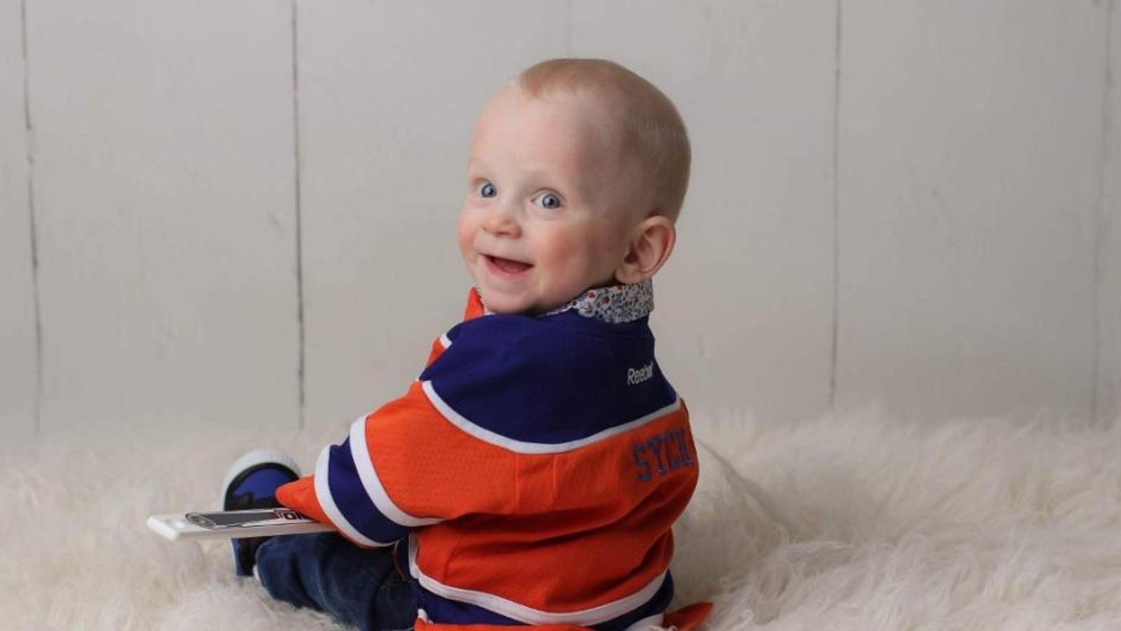 Flames mom & Oilers dad beg the hockey community to help save their little boy.