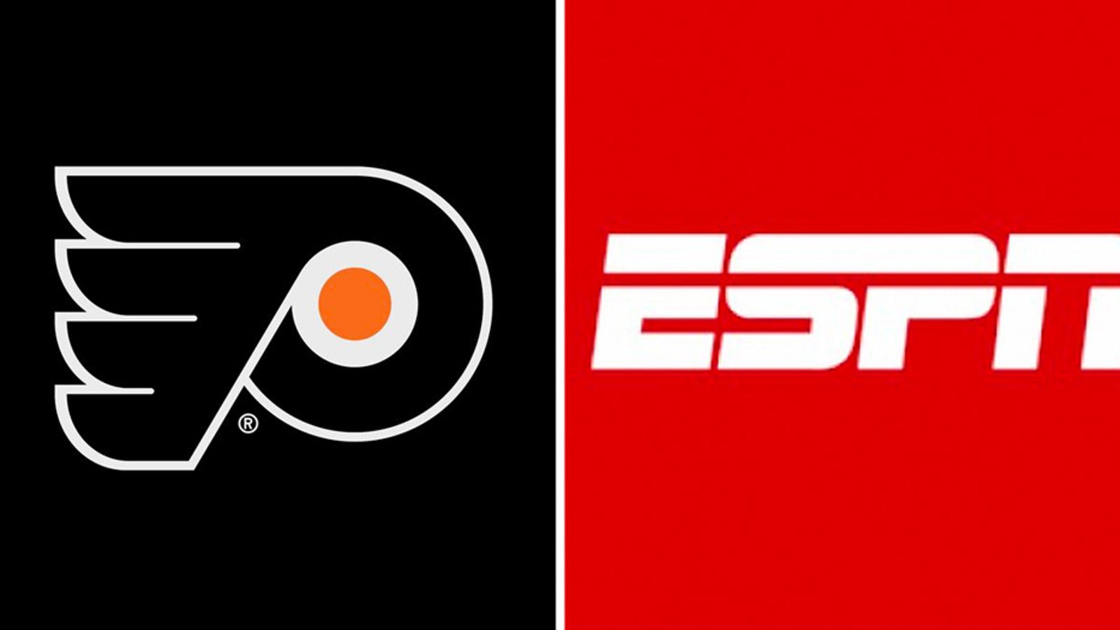 Flyers roast ESPN for their complete lack of hockey knowledge