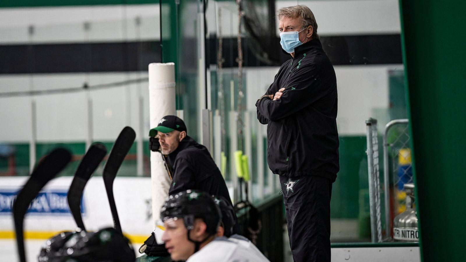 A few NHL coaches have surprising reactions to having to wear a mask behind the bench