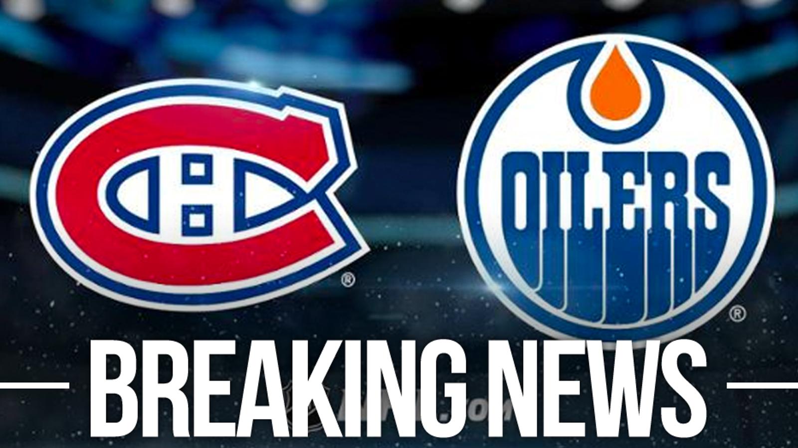 Canadian division finally hit by NHL's protocol rules, tonight's Oilers/Habs game rescheduled