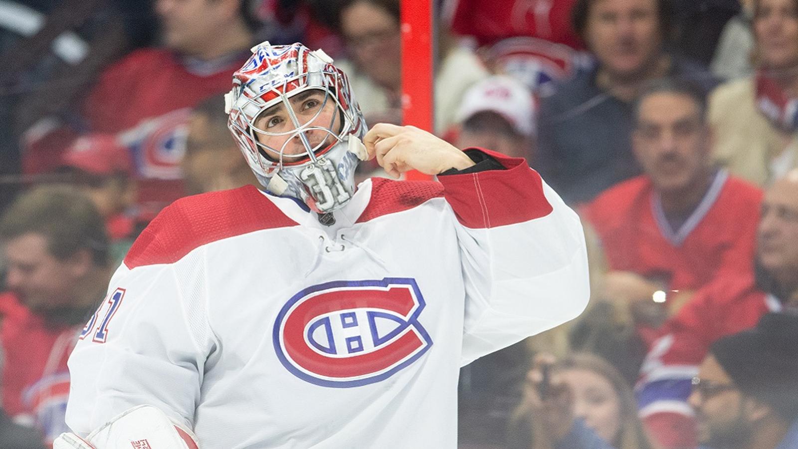 Goaltending controversy brewing in Montreal.