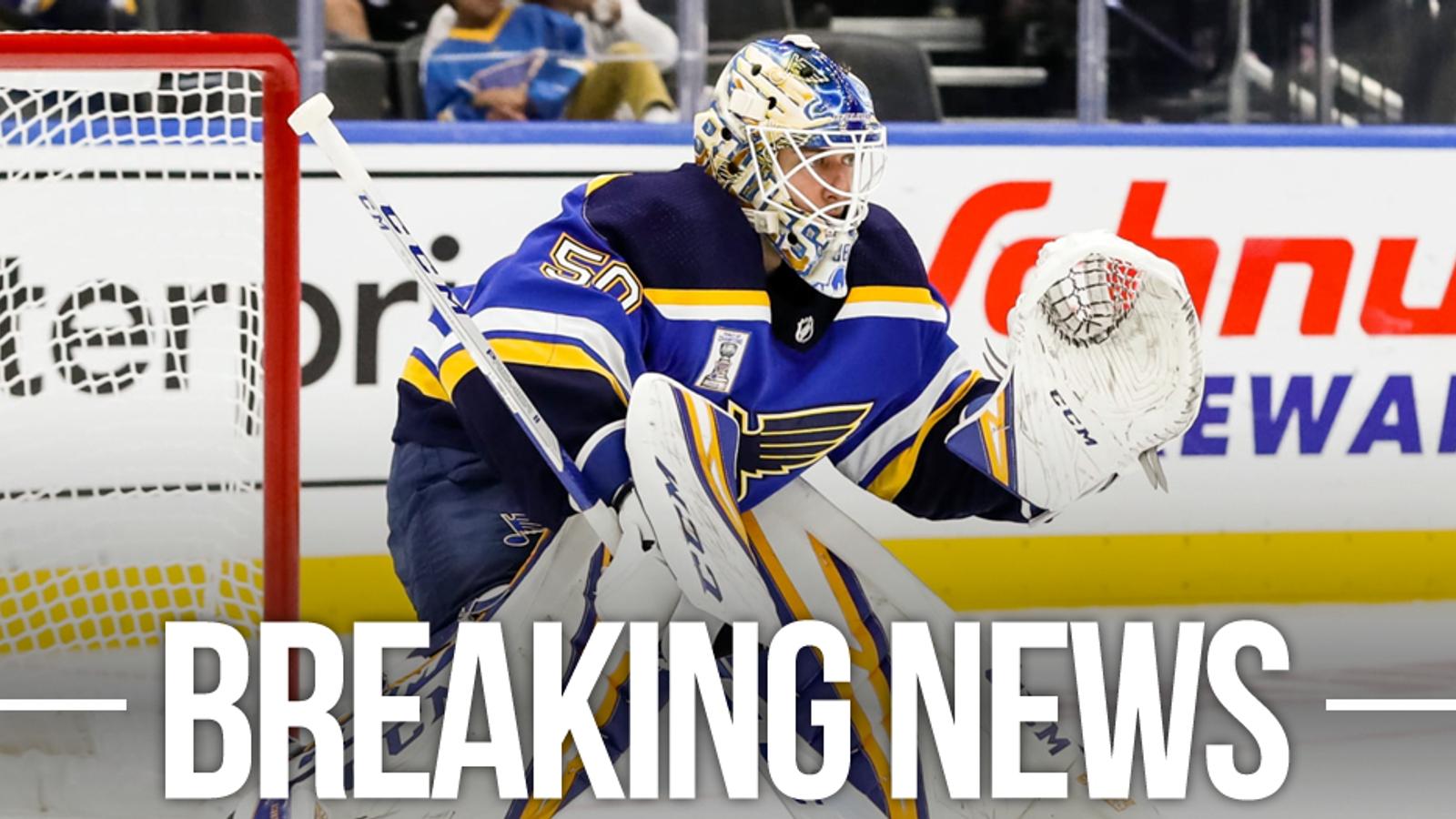 Binnington and Blues reportedly sign long-term, big money contract