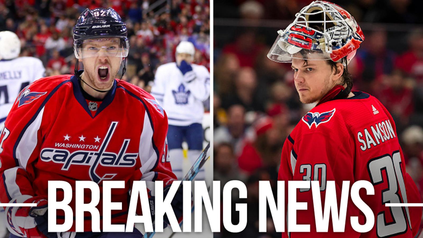 Kuznetsov and Samsonov pulled from Capitals lineup for “disciplinary reasons”