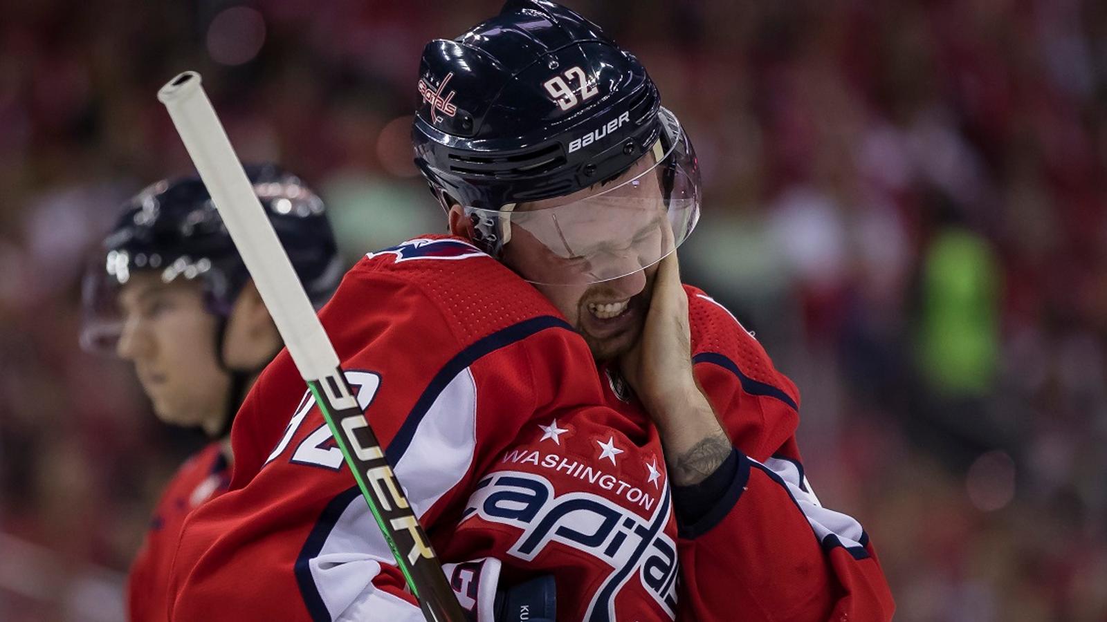 A Capitals player has tested positive for COVID-19.