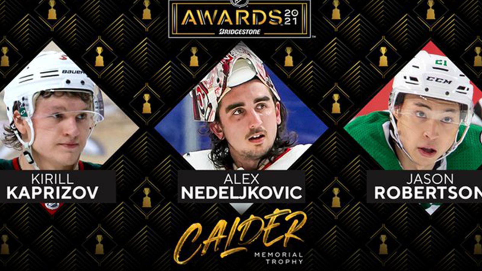 Kaprizov is the clear favorite after NHL announces Calder Trophy candidates 