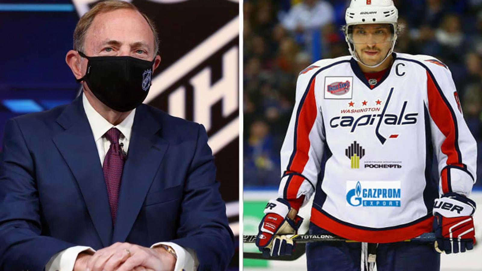 Bettman finally addresses the elephant in the room: Jersey advertisements