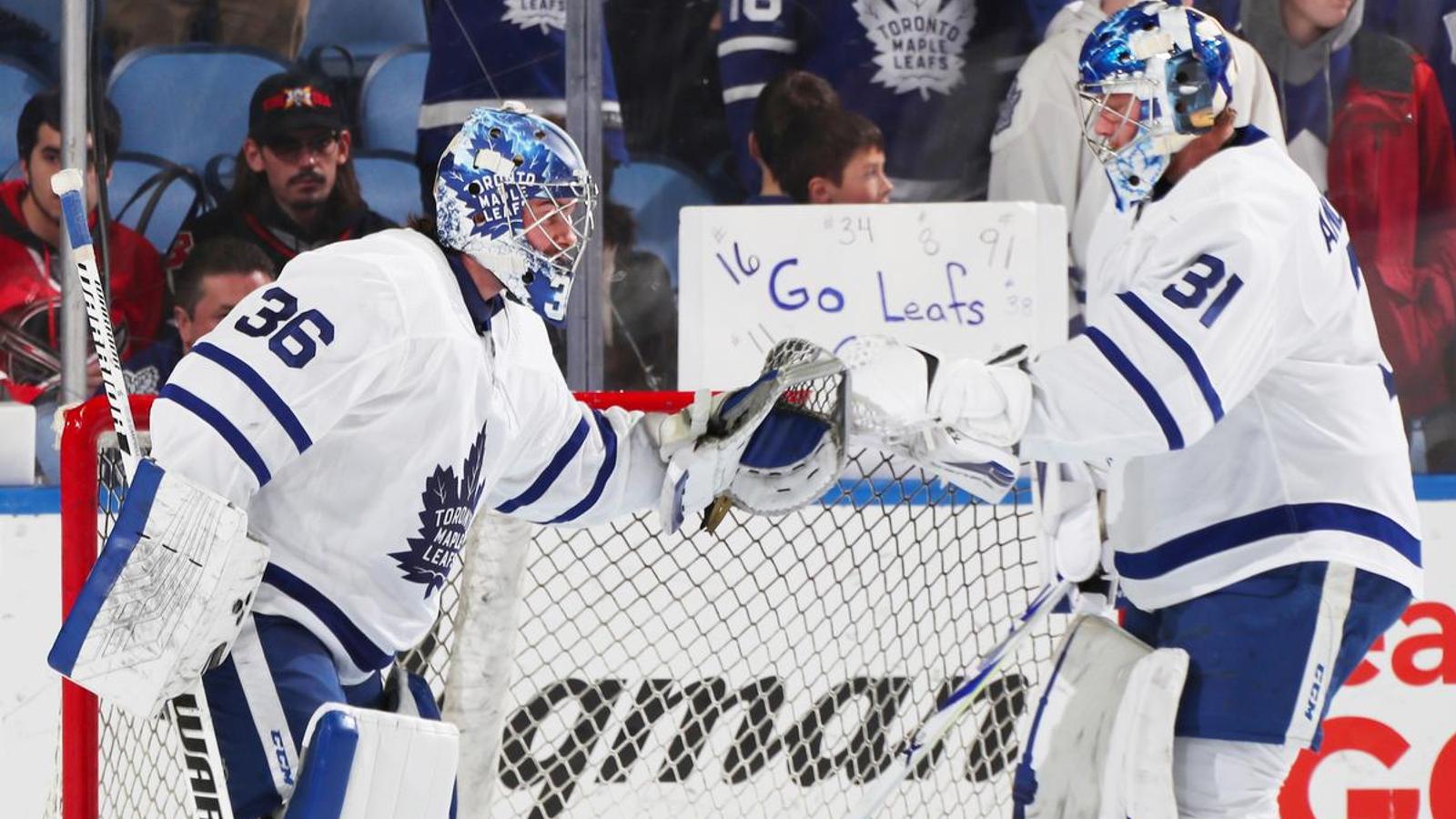 Report: Maple Leafs about to make huge mistake in between the pipes