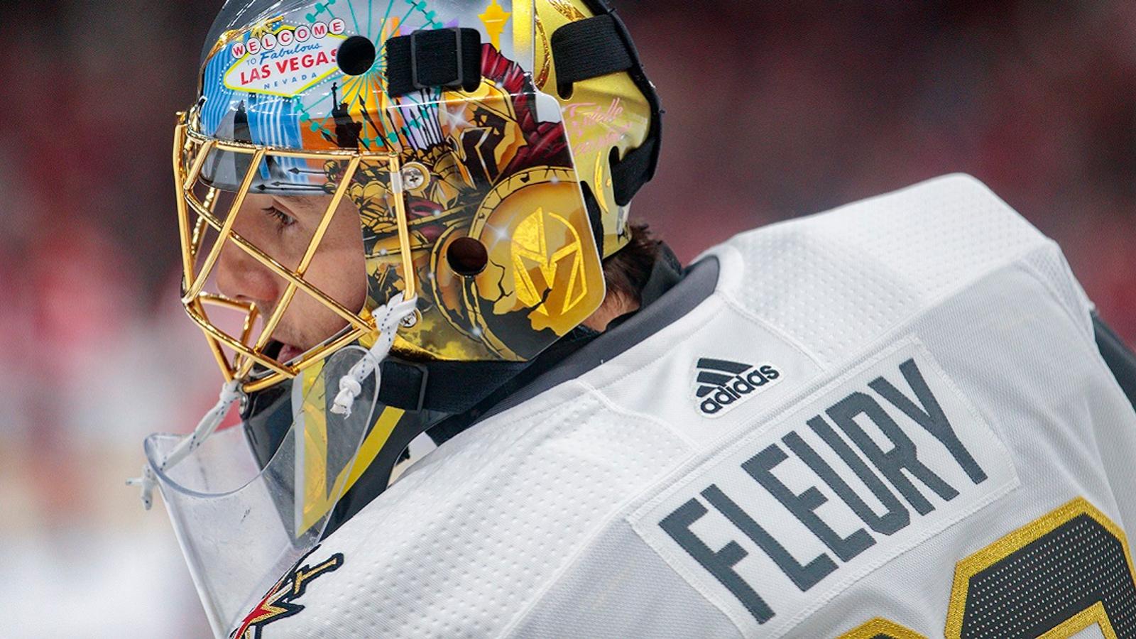 Marc Andre Fleury has made his decision.