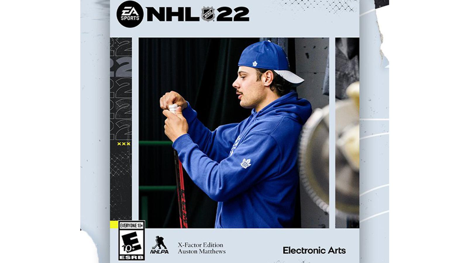 Auston Matthews named EA Sports NHL cover athlete for the second time in three years