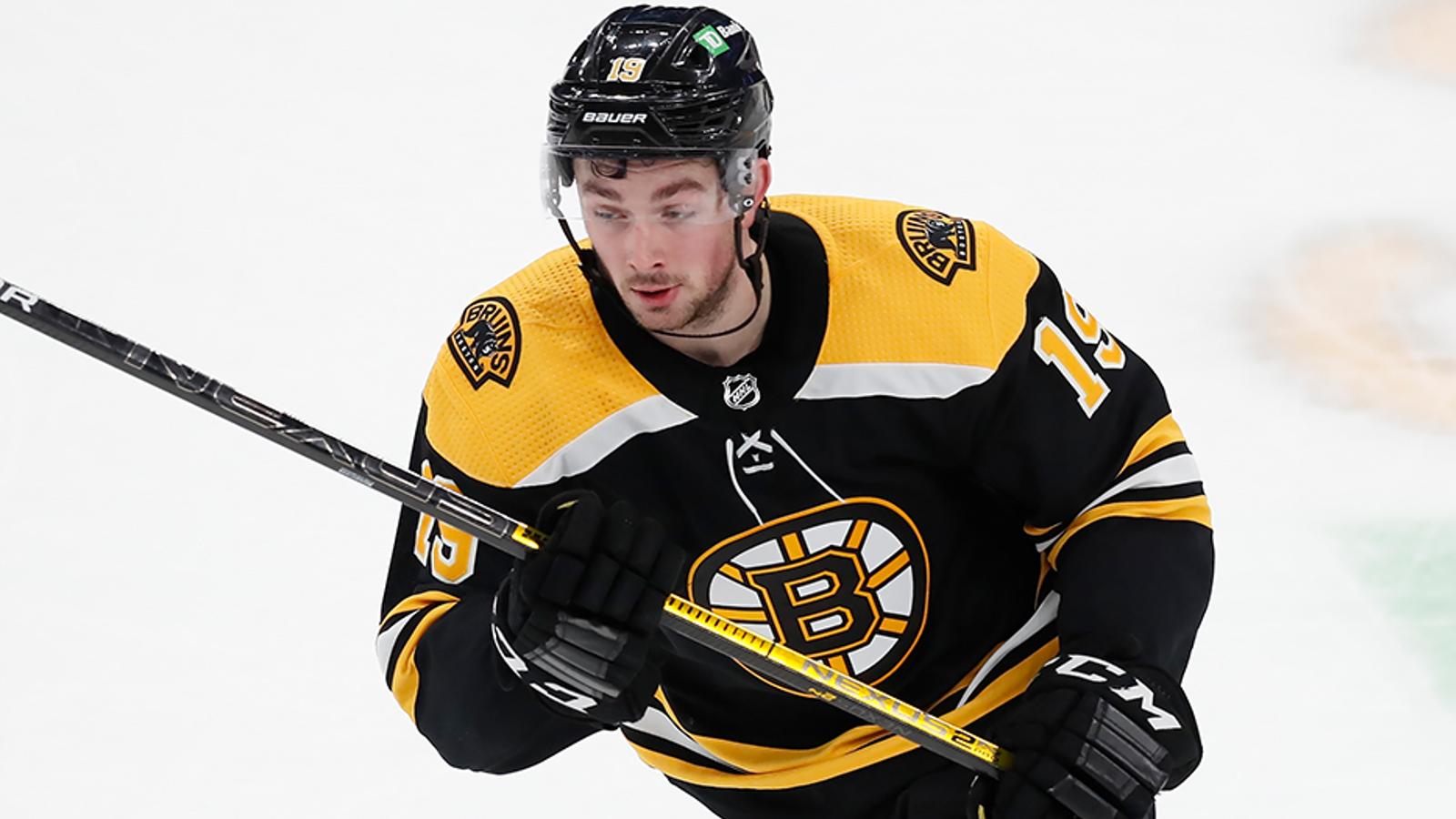 Boston Bruins announce new contract for RW Zach Senyshyn