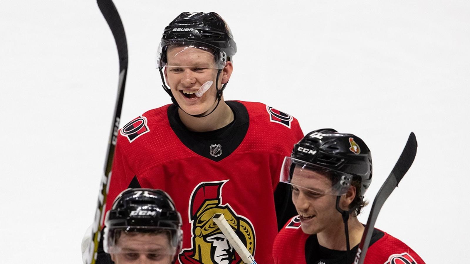 Rumor: It may soon be time to worry about Brady Tkachuk.