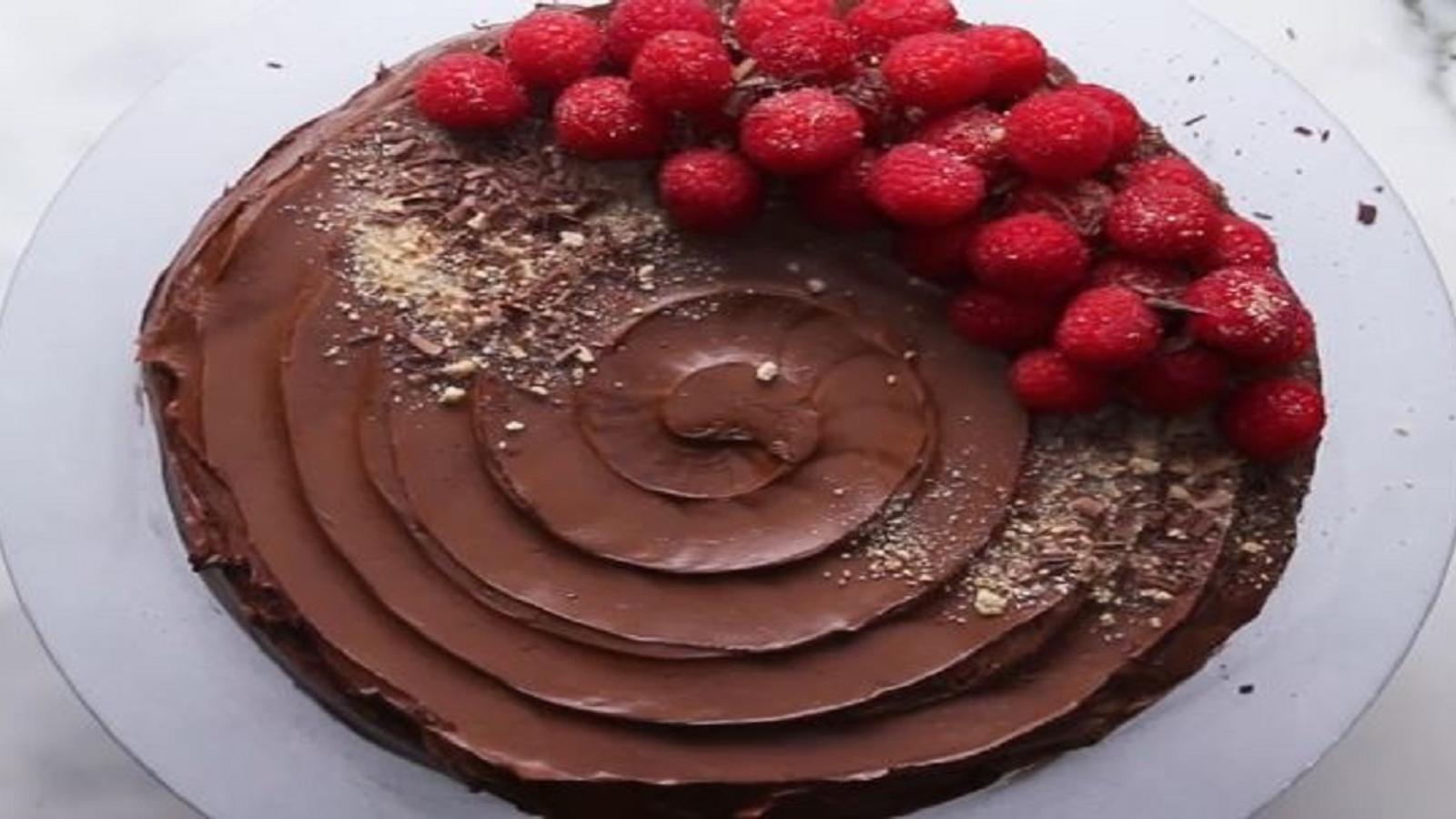 Délicieux gâteau au chocolat sans cuisson