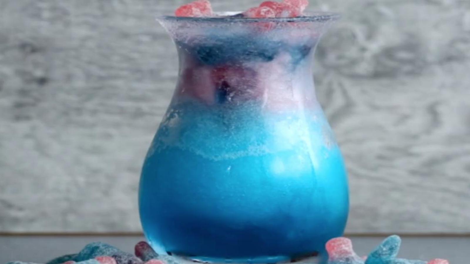 Cocktail glacé à saveur de gomme balloune