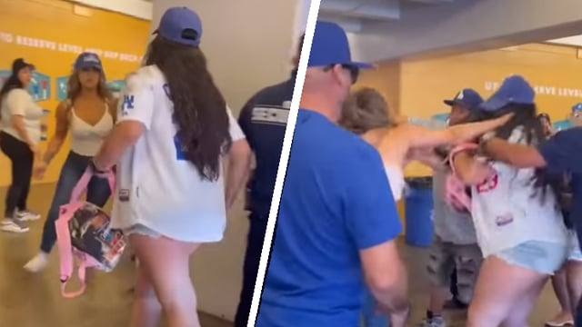 VIDEO | Deux femmes engagent un violent combat lors d'un match des Dodgers 
