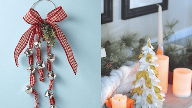 8 bricolages de Noël à faire avec des rubans