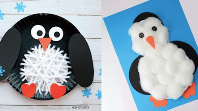 11 bricolages sous le thème des pingouins 