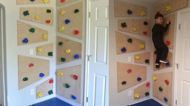 Comment installer un mur d'escalade dans la maison pour les enfants